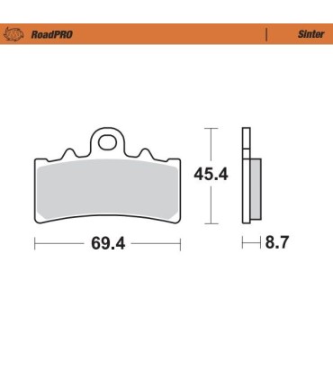 BRAKE PAD SINTER FRONT