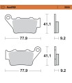 BRAKE PAD SINTER REAR