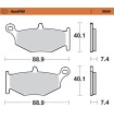 BRAKE PAD SINTER REAR