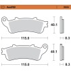 BRAKE PAD SINTER REAR