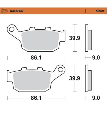 BRAKE PAD SINTER REAR