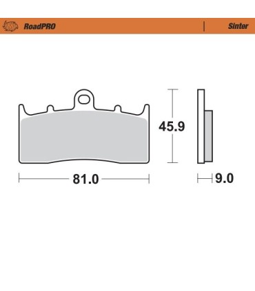 BRAKE PAD SINTER FRONT