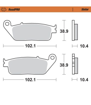 BRAKE PAD SINTER REAR
