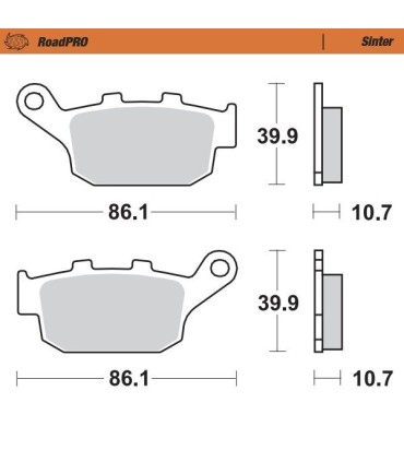 BRAKE PAD SINTER REAR
