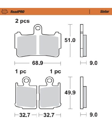 BRAKE PAD SINTER FRONT