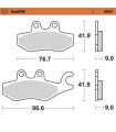PLAQUETTES DE FREIN SCOOTER