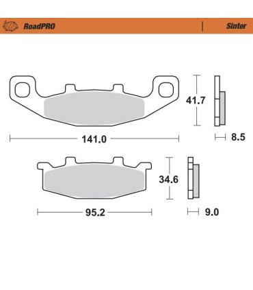 BRAKE PAD SINTER REAR