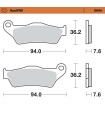 BRAKE PAD SINTER REAR