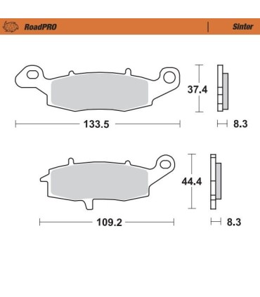 BRAKE PAD SINTER REAR