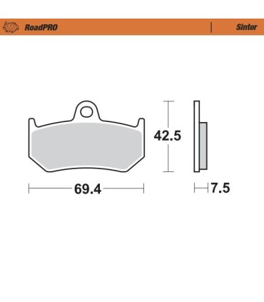 BRAKE PAD SINTER REAR