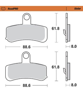 BRAKE PAD SINTER FRONT