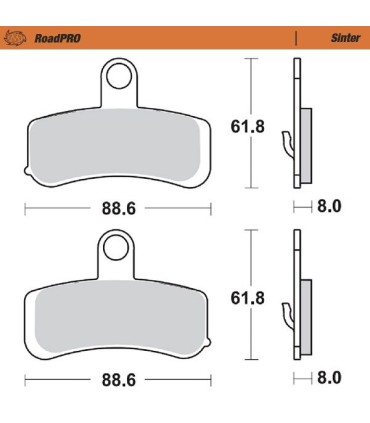 BRAKE PAD SINTER FRONT