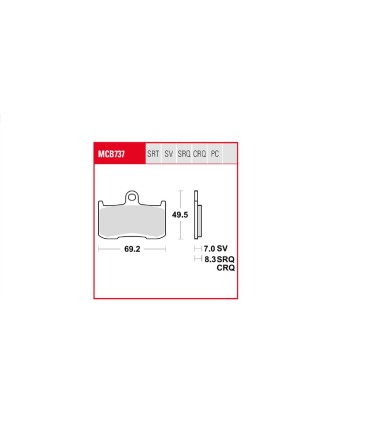 BRAKE PAD TRW