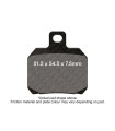 BRAKE PAD EPFA SIN EXT PR