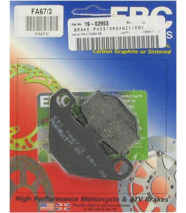 BRAKE PAD FA SER ORGANIC