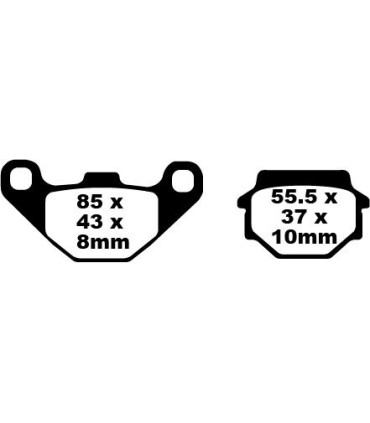 BRAKE PAD CARBON TT DIRT