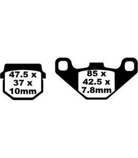 BRAKE PAD CARBON TT DIRT