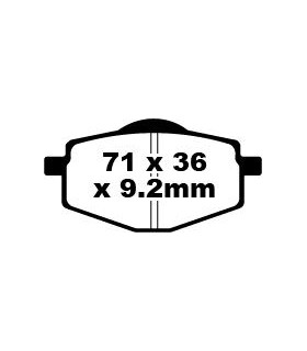BRAKE PAD CARBON TT DIRT