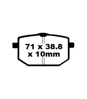 BRAKE PAD FA SER ORGANIC