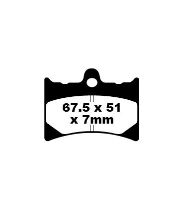 BRAKE PAD FA SER ORGANIC