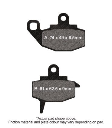 BRAKE PAD EBC FA130TT