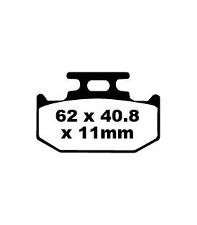 BRAKE PAD CARBON TT DIRT