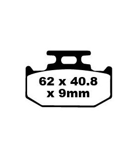 BRAKE PAD CARBON TT DIRT