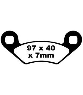 BRAKE PAD CARBON TT DIRT