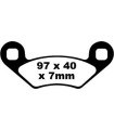 BRAKE PAD CARBON TT DIRT