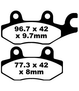 BRAKE PAD CARBON TT DIRT
