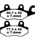 BRAKE PAD CARBON TT DIRT