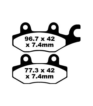 BRAKE PAD CARBON TT DIRT