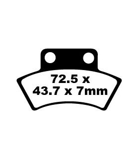 BRAKE PAD CARBON TT DIRT