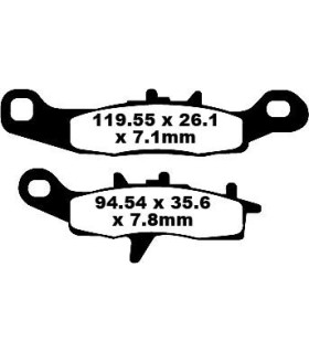 BRAKE PAD CARBON TT DIRT