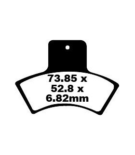 BRAKE PAD CARBON TT DIRT