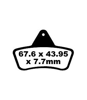 BRAKE PAD CARBON TT DIRT