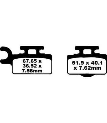 BRAKE PAD CARBON TT DIRT