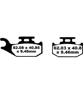 BRAKE PAD CARBON TT DIRT