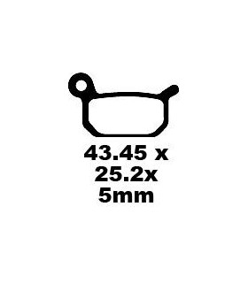 BRAKE PAD CARBON TT DIRT