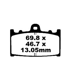 BRAKE PAD CARBON TT DIRT