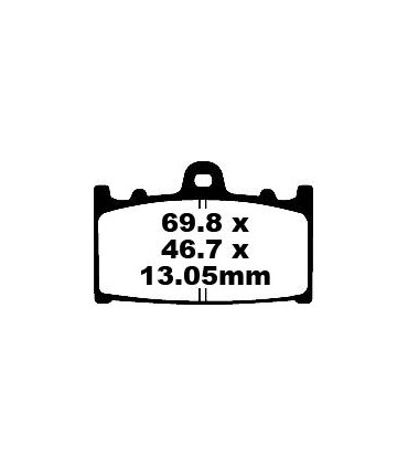 BRAKE PAD CARBON TT DIRT