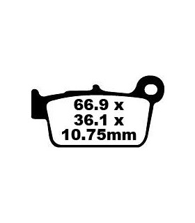 BRAKE PAD CARBON TT DIRT