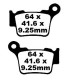 BRAKE PAD CARBON TT DIRT