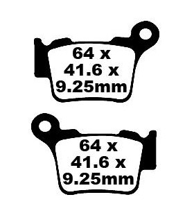 BRAKE PAD CARBON TT DIRT