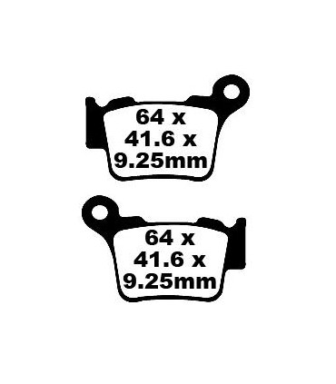 BRAKE PAD CARBON TT DIRT