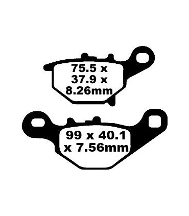 BRAKE PAD CARBON TT DIRT