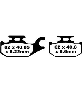 BRAKE PAD CARBON TT DIRT