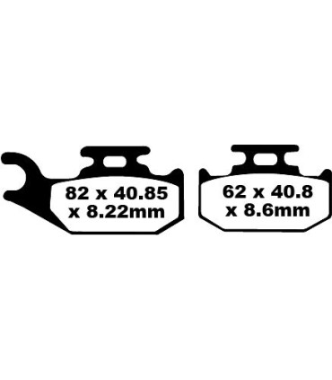 BRAKE PAD CARBON TT DIRT