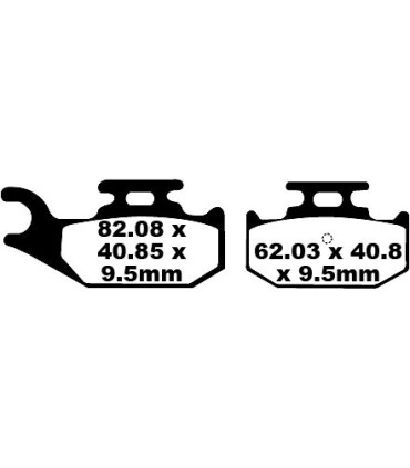 BRAKE PAD CARBON TT DIRT