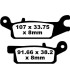 BRAKE PAD CARBON TT DIRT